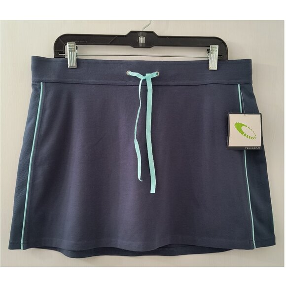 NEW Tek Gear Cotton Stretch Gray Tennis Workout Skort - Women's Large - Picture 2 of 6